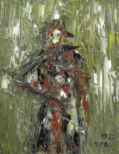 Sanfter Schmerz, Öl / Leinwand 2023, 50 x 40 cm