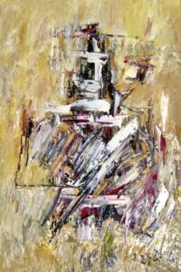 Der Sturm der Dornen, Öl / Leinwand 2024, 120 x 80 cm