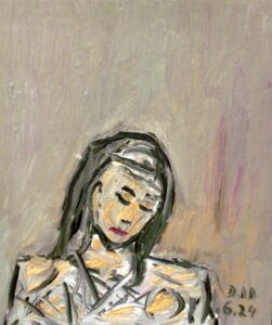 Liebe, Öl / Hartfaser 2024, 50 x 40 cm