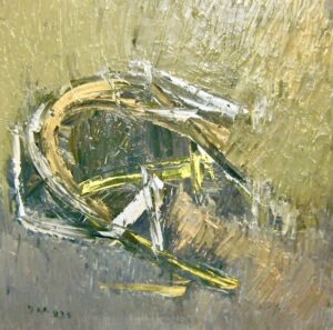 Die Lebensöffnung, Öl / Leinwand 2023, 100 x 100 cm