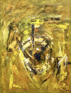 Der Strom der Gezeiten, Öl / Leinwand 2024, 130 x 100 cm