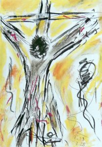 So begann und beschloss sich das Vergangene, 2025 / Pastell/Tinte